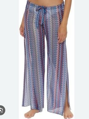 BECCA Multicolor Knit Top in Blue, Teal & Burgundy
